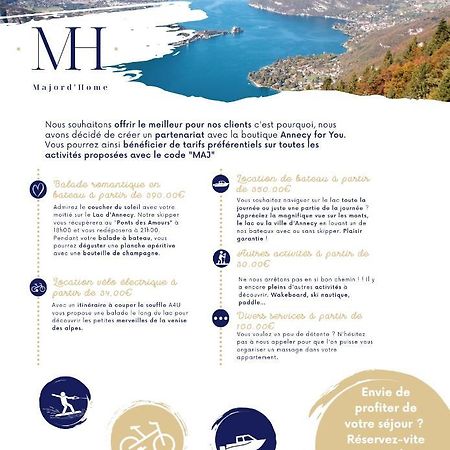 Le Lake - Vue Lac Et Montagne - Majord'Home Annecy Kültér fotó